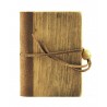 Quaderno - Diario cm 9x13 legno e pelle - Collezione Silvia